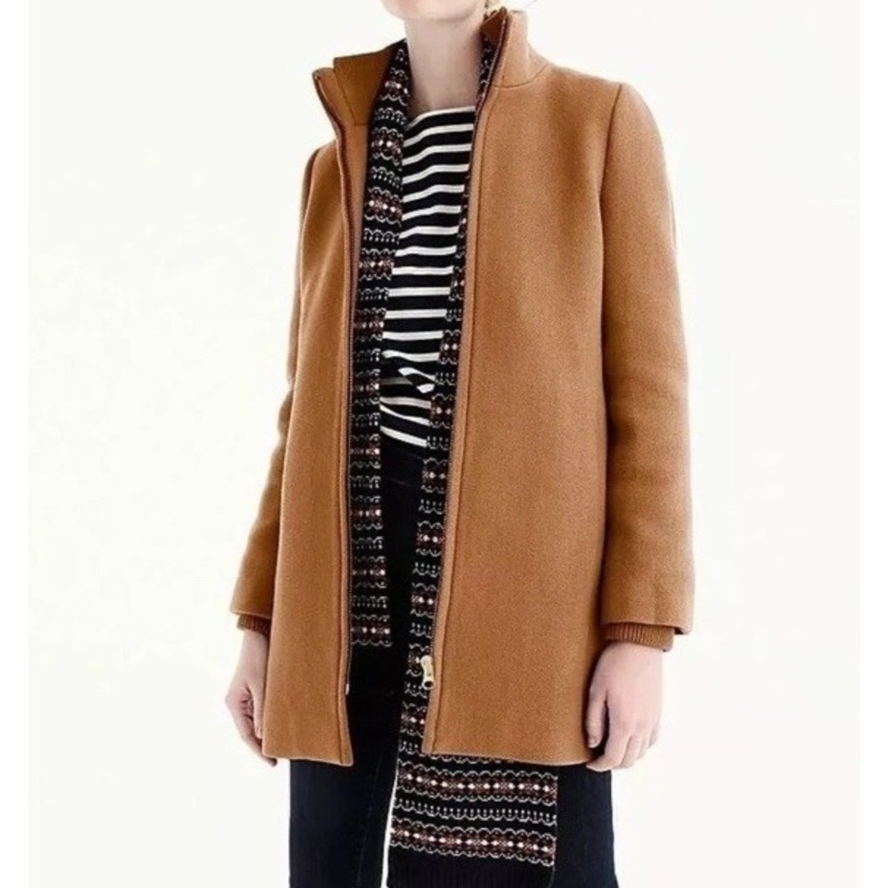 J. CREW Nello‎ Gori Lodge Coat in Italian Stadium Cloth Wool Size 16